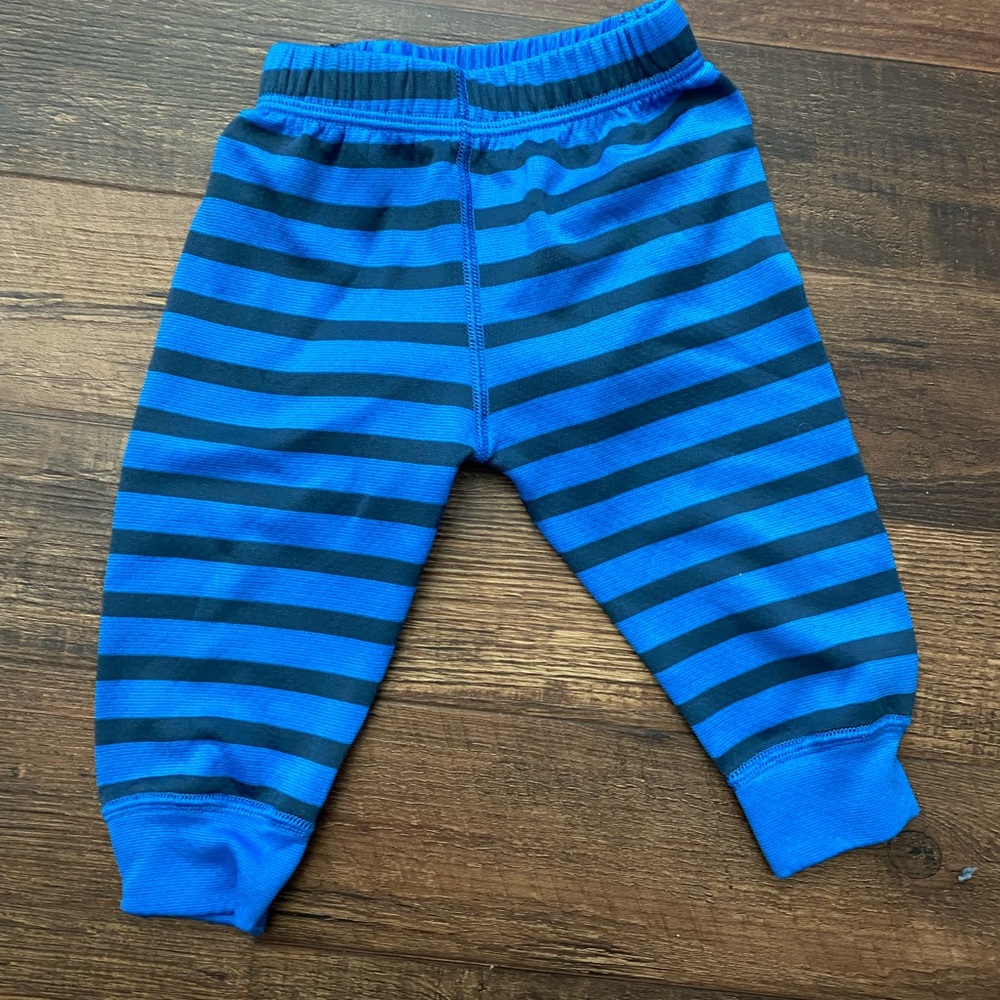 Patagonia Blue Striped Baby Bottoms w/ Butt Detail